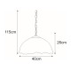 KAJA ПЕНДЕЛ TIFFANY WITRAŻ СТЪКЛО E27 Ø40 K-P161122