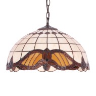 KAJA LAMPĂ PENDANTĂ TIFFANY WITRAŻ STICLĂ E27 Ø40 K-P161122