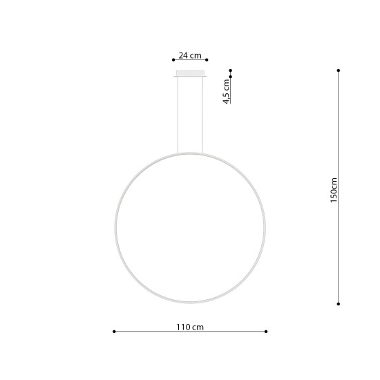 SOLLUX LED ПЕНДЕЛ RIO 110 3000K 1x70W IP20 TH.121