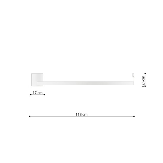 SOLLUX CEILING LIGHT RIO 110  LED 3000K LED 1x70W IP20 TH.133 THORO