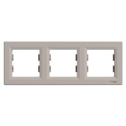 SCHNEIDER ASFORA 3 GANG FRAME BRONZE EPH5800369