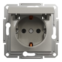 SCHNEIDER ASFORA МЕХАНИЗЪМ КОНТАКТ ШУКО С КАПАК  16A БРОНЗ EPH3100169