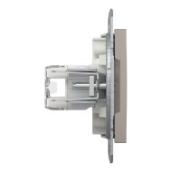 SCHNEIDER ASFORA РОЗЕТКА КОМПЮТЪРНА ДВОЙНА 2XRJ45 Cat.5 UTP БРОНЗ EPH4400169