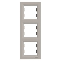 SCHNEIDER ASFORA 3 GANG FRAME BRONZE EPH5810369