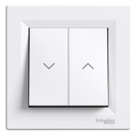 SCHNEIDER ASFORA  ROLLER BLIND PUSHBUTTON 10A WHITE EPH1300321