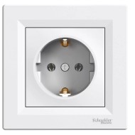 SCHNEIDER ASFORA WHITE  SINGLE SOCKET OUTLET 2P+E 16A EPH2900121
