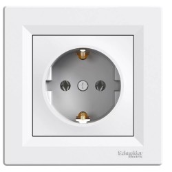 SCHNEIDER ASFORA  КОНТАКТ ШУКО БЯЛ 2P+E 16A EPH2900121