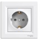 SCHNEIDER ASFORA  КОНТАКТ ШУКО БЯЛ 2P+E 16A EPH2900121
