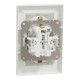 SCHNEIDER ASFORA КОНТАКТ ДВОЕН ШУКО КРЕМ 2P+E 16A EPH9900123