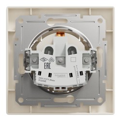 SCHNEIDER ASFORA КОНТАКТ ШУКО С КАПАК 2P+E 16A КРЕМ EPH3100123
