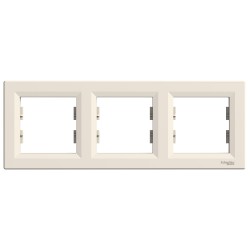 SCHNEIDER ASFORA 3 GANG FRAME CREAM EPH5800323 