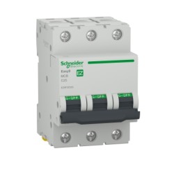 Easy9 EZ9F35325 MINIATURE CIRCUIT BREAKERS E60N 3P 25A curve C 6kA 