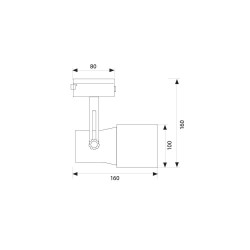 VIVALUX SPOT FOR TRACK LIGHTING TECHNO TL900 PAR30 E27 WHITE