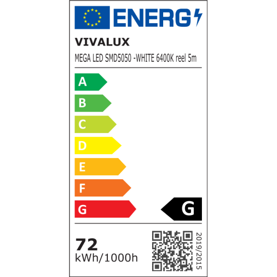 VIVALUX LED ЛЕНТА MEGA LED ∙ SMD 5050 ∙ 6400K ∙ 5М