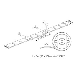 VIVALUX LED ЛЕНТА RGB MEGA LED ∙ 30 SMD5050 ∙ 5М