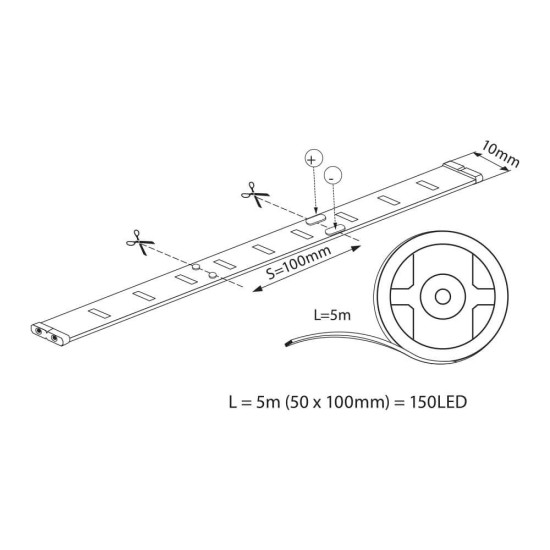 VIVALUX LED STRIP RGB MEGA LED ∙ 30 SMD5050 ∙ 5М