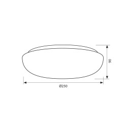 VIVALUX  ДЕКОРАТИВНА LED ПЛАФОНИЕРА NUVOLA LED 12W  4000K