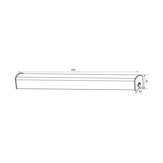 VIVALUX CORP DE  BAIE LED LED VISTA LED 15W 4000K  CROM
