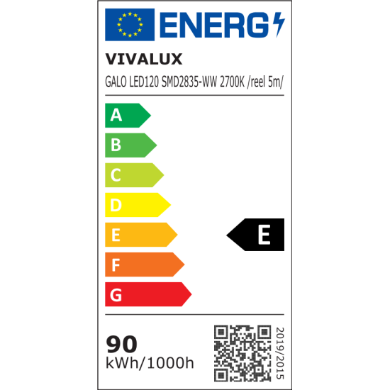 VIVALUX BANDA FLEXIBILĂ  GALO LED ∙ 120 SMD2835 ∙ 2700K ∙ 5M