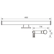 VIVALUX LED BATHROOM FIXTURE ALDO LED 6W 4000K CHROME