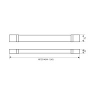 VIVALUX LED ОСВЕТИТЕЛНО ТЯЛО ATICO LED 45W 1500 MM 4000K IP65