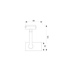 VIVALUX SPOT FOR TRACK LIGHTING EXEO TL901 PAR30 E27 BLACK