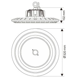 VIVALUX ИНДУСТРИАЛНО ОСВЕТИТЕЛНО ТЯЛО SCI-FI LED 100W 120D 5000-5500K IP65