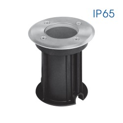 VIVALIX ОСВЕТИТЕЛНО ТЯЛО ORADEA/R 1 X GU10 НИКЕЛ МАТ IP65 VIV004257 
