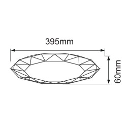 VIVALUX CORPORARE DE ILUMINAT LED VIVALUX MULTIFUNCTIONAL JEWEL LED 36W 3000-6400K