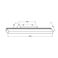 VIVALUX LED BATHROOM FIXTURE DAFNE LED 9W 4000K CHROME