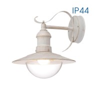 VIVALUX FACADE WALL LIGHT LANTERN RIVIERA  WD010  WHITE  IP44 VIV004365