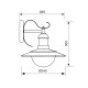 VIVALUX FACADE WALL LIGHT LANTERN RIVIERA ∙ WD010 ∙ ANTIQUE BRASS ∙ IP44