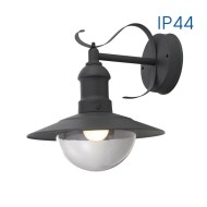 VIVALUX FACADE WALL LIGHT LANTERN RIVIERA  WD010  GREY  IP44 VIV004366