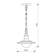 VIVALUX FACADE OUTDOOR LIGHT LANTERN RIVIERA H010 WHITE IP44 VIV004368