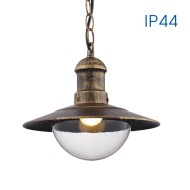 VIVALUX FACADE OUTDOOR LIGHT LANTERN RIVIERA H010 ANTIQUE BRASS IP44 VIV004370