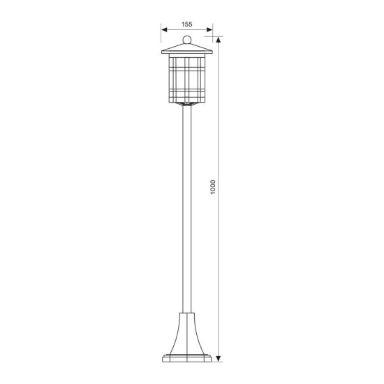 VIVALUX LAMPĂ DE GRADINA LANTERN MIRADOR ∙ PS011/FE ∙ MARO ∙ IP44