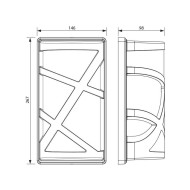 VIVALUX  FACADE LIGHTING UNIT LAMP MAUI  1 X E27  BROWN  IP44 VIV004380