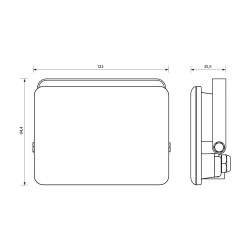 VIVALUX LED ПРОЖЕКТОР RICH LED  20W  ЧЕРЕН  6400K VIV004532