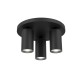 VIVALUX ROUND CEILING SPOT SP713-3R BK LUX ∙ BLACK ∙ 3XGU10