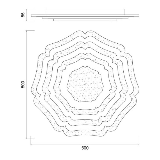 VIVALUX LED LIGHTING FIXTURE MULTIFUNCTIONAL NORA LED 77W