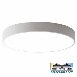VIVALUX LED LIGHTING FIXTURE LUKA LED 35W WHITE CCT-SWITCH 3000K/4000K/6000K VIV004616
