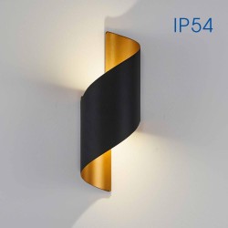VIVALUX ВЪНШНО LED ОСВЕТИТЕЛНО ТЯЛО APOLLO LED  2X5W ЧЕРЕН ЗЛАТО  4000K  IP54 VIV004694