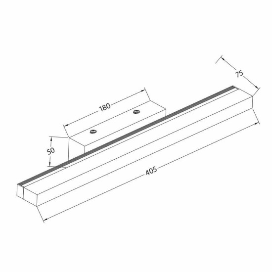 VIVALUX CORP DE  BAIE LED LED DAFNE LED  9W 4000K NEGRU