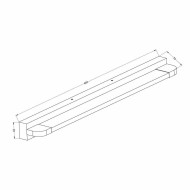 VIVALUX LED BATHROOM FIXTURE MODENA LED 9W 4000K BLACK