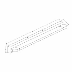 VIVALUX LED BATHROOM FIXTURE MODENA LED 9W 4000K BLACK