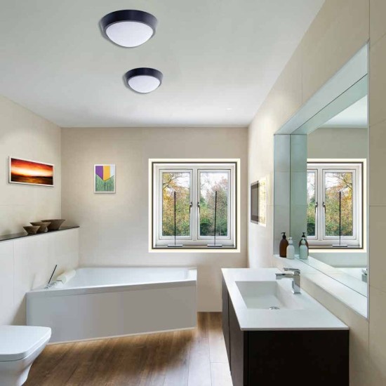VIVALUX  LED CEILING LIGHT POLKA LED ∙ 18W ∙ BLACK ∙ 4000K ∙ IP54 VIV004744