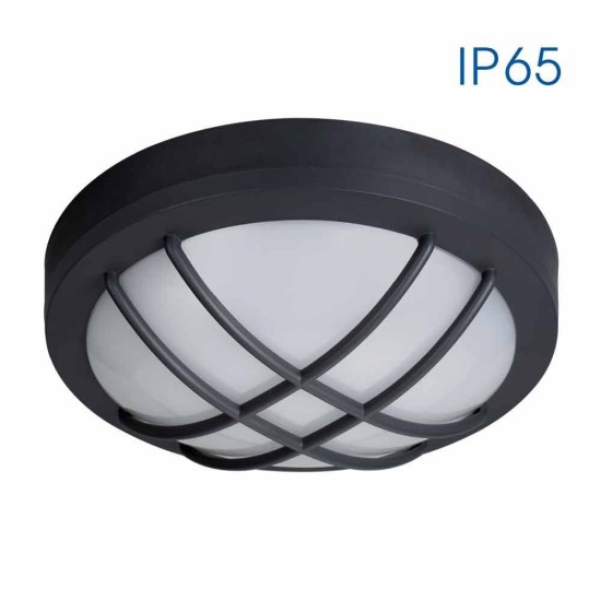 VIVALUX ВЪНШНА LED ПЛАФОНИЕРА MEZZO/X LED 18W  ЧЕРЕН  4000K  IP65 VIV004746