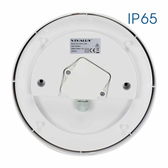 VIVALUX  LED CEILING LIGHT DOLCE/R LED ∙ 15W ∙ WHITE ∙ 4000K ∙ IP65 ∙ IP65 VIV004747