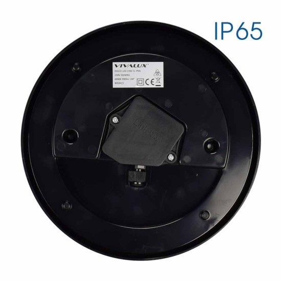 VIVALUX APLICE EXTERIOR LUMINAIRE DOLCE/R LED ∙ 15W ∙ NEGRU ∙ 4000K ∙ IP65 VIV004748