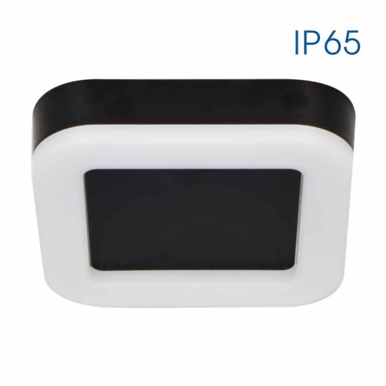 VIVALUX  LED CEILING LIGHT DOLCE/SQ LED ∙ 15W ∙ BLACK ∙ 4000K ∙ IP65 VIV004750